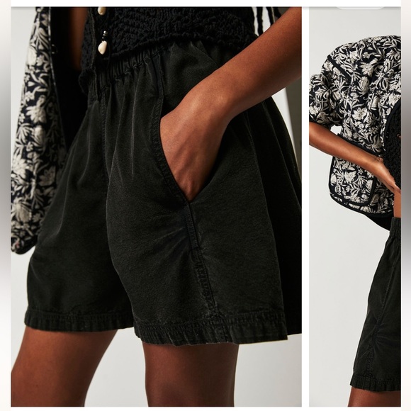 Free People Preppy Poplin Pull On shorts NWT - Picture 8 of 8